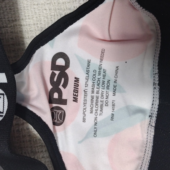 NWT PSD Just Peachy Unlined Sports Bra Size Medium - Picture 6 of 6